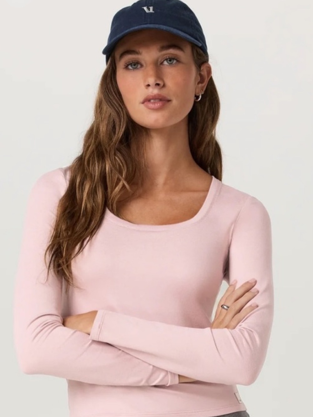 Vuori Women’s Long-Sleeve Scoop Neck Top - Pink